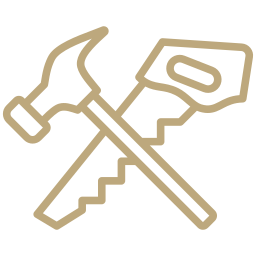 gold carpentry icon